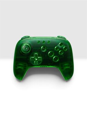 8BitDo 64 Bluetooth Controller in a translucent jungle green